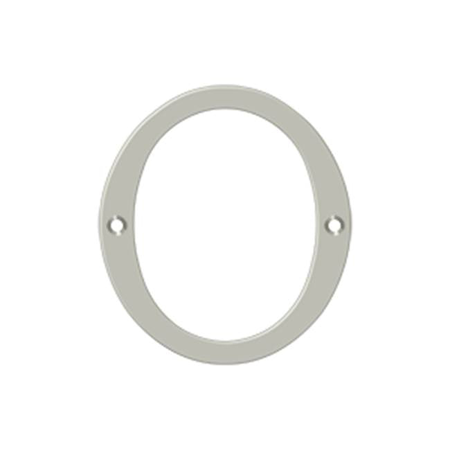 Deltana - 4'' Numbers, Solid Brass - Brushed Nickel
