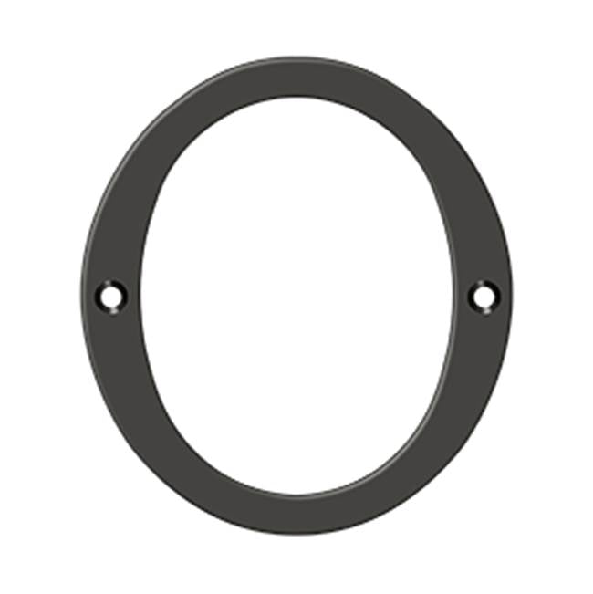 Deltana - 6'' Numbers, Solid Brass - Oil-rubbed Bronze