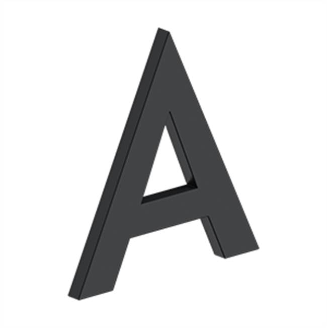 Deltana - 4'' LETTER A, B SERIES WITH RISERS, STAINLESS STEEL - Paint Black