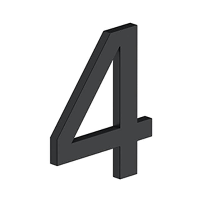 Deltana - 4'' NUMBER 4, E SERIES WITH RISERS, STAINLESS STEEL - Paint Black
