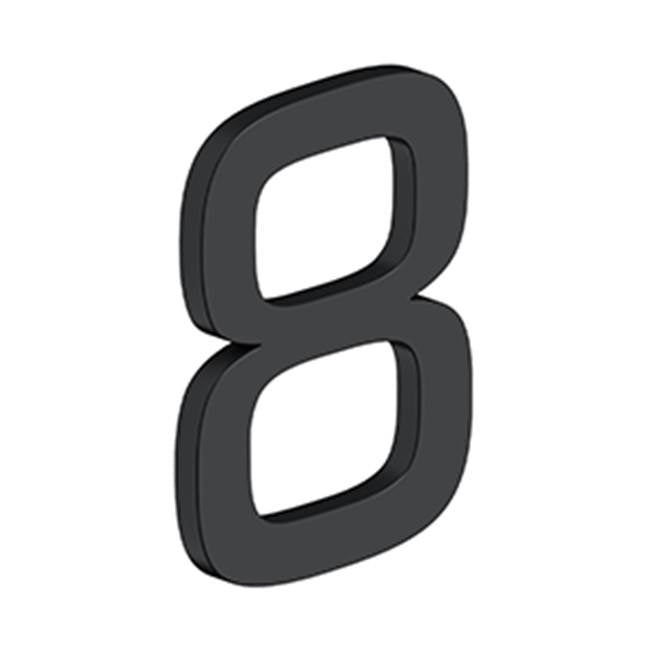 Deltana - 4'' NUMBER 8, E SERIES WITH RISERS, STAINLESS STEEL - Paint Black