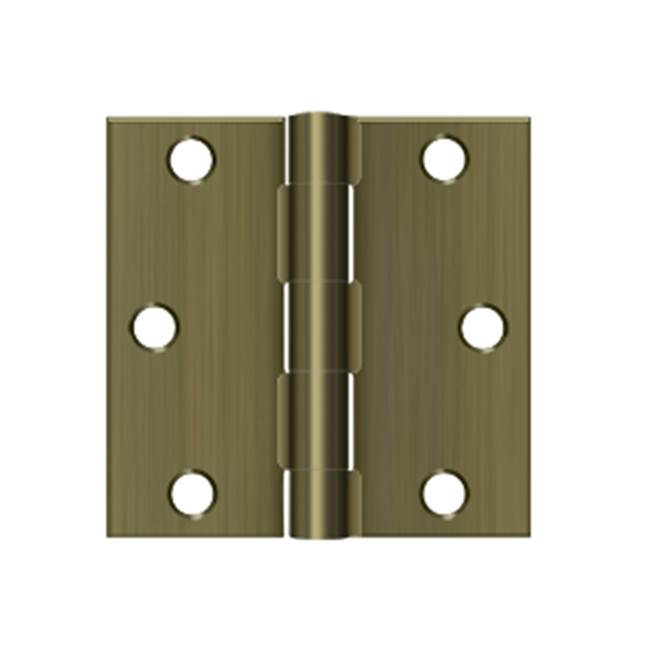 Deltana - 3'' x 3'' Square Hinge - Antique Brass