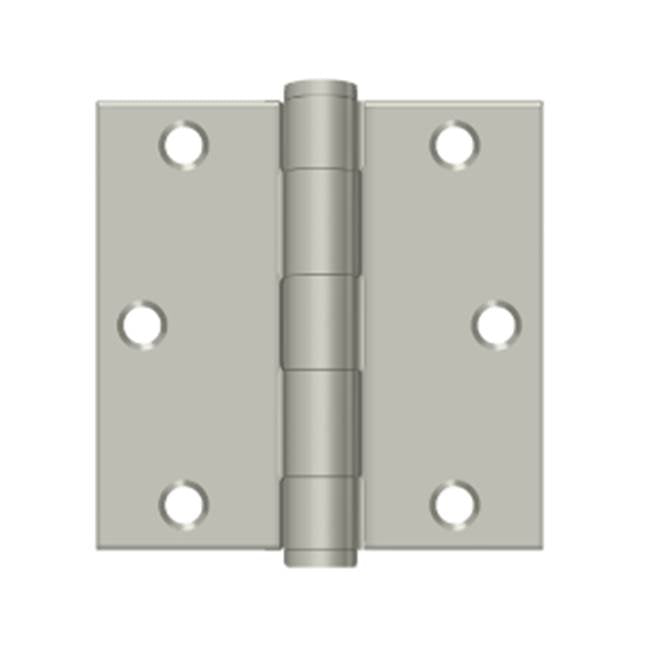 Deltana - 3-1/2'' x 3-1/2'' Square Hinge, HD - Brushed Nickel