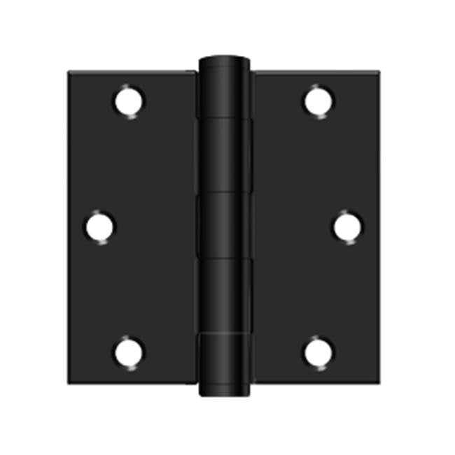 Deltana - 3-1/2'' x 3-1/2'' Square Hinge, HD - Paint Black