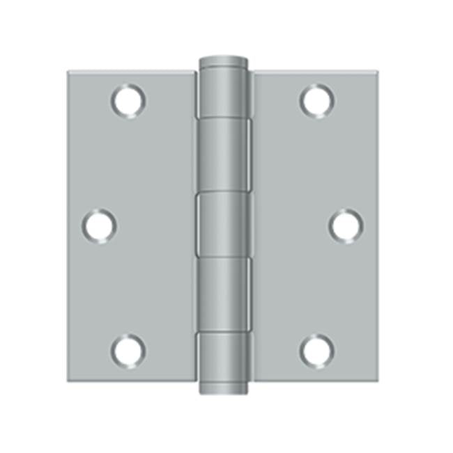 Deltana - 3-1/2'' x 3-1/2'' Square Hinge, HD - Brushed Chrome
