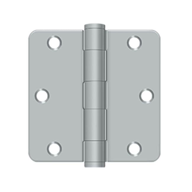 Deltana - 3-1/2'' x 3-1/2'' x 1/4'' Radius Hinge, HD - Brushed Chrome