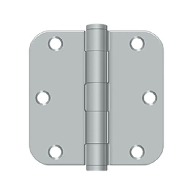 Deltana - 3-1/2'' x 3-1/2'' x 5/8'' Radius Hinge, HD - Brushed Chrome