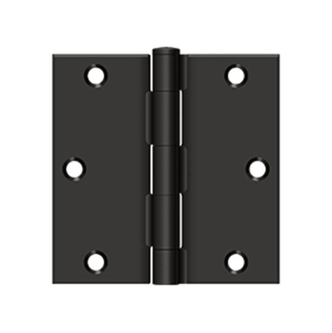 Deltana - 3-1/2'' x 3-1/2'' Square Hinge - Oil-rubbed Bronze