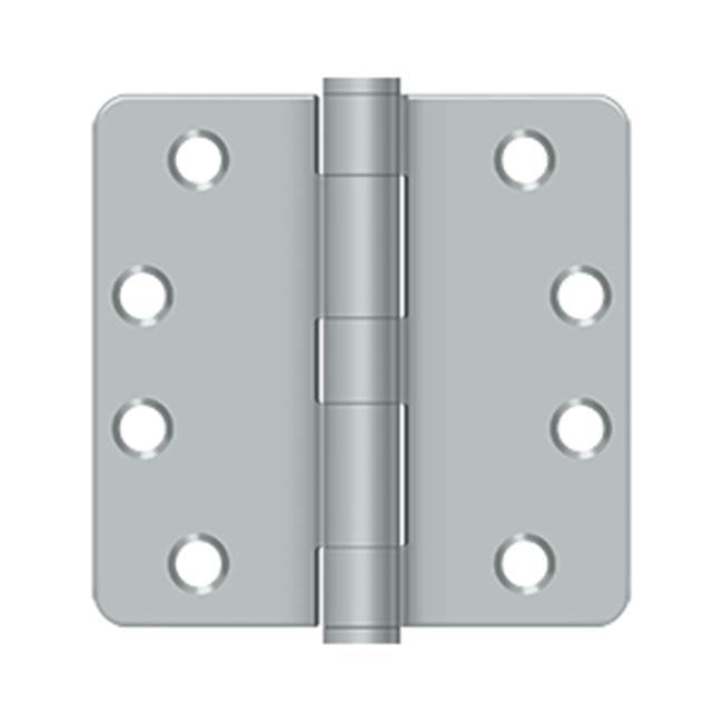 Deltana - 4'' x 4'' x 1/4'' Radius Hinge, HD - Brushed Chrome