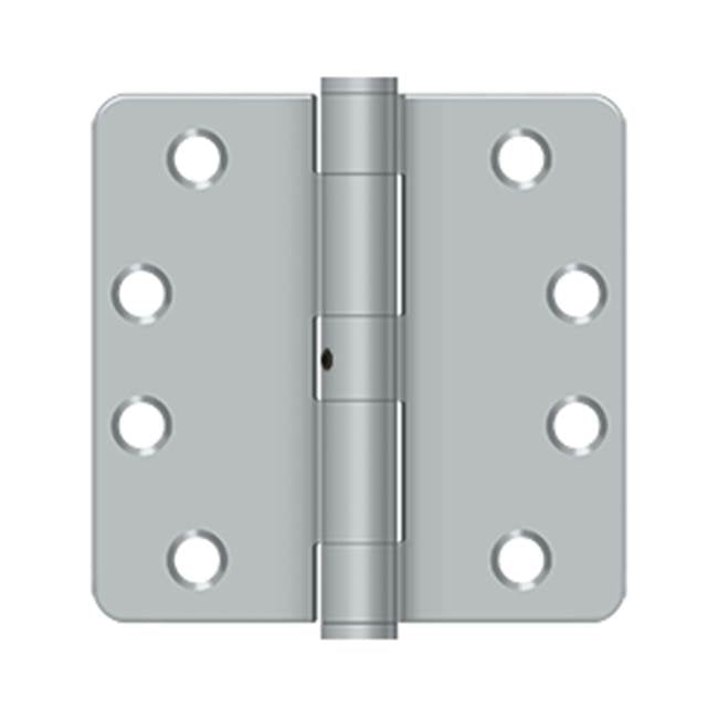 Deltana - 4'' x 4'' x 1/4'' Radius Hinge, HD - Brushed Chrome