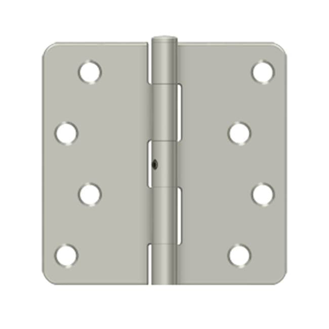 Deltana - 4'' x 4'' x 1/4'' Radius Hinge, Residential - Brushed Nickel