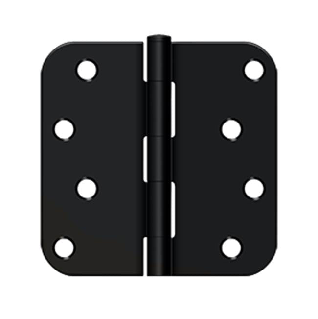Deltana - 4''x 4''x 5/8'' Radius Hinge - Paint Black