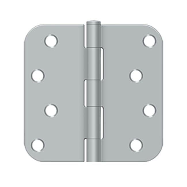 Deltana - 4''x 4''x 5/8'' Radius Hinge - Brushed Chrome
