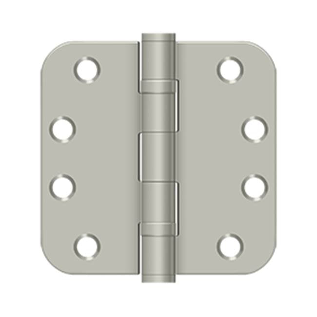 Deltana - 4''x 4''x 5/8'' Radius Hinge, HD, Ball Bearings - Brushed Nickel
