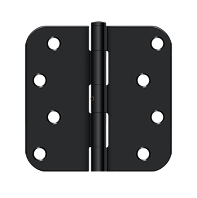 Deltana - 4''x 4''x 5/8'' Radius Hinge - Paint Black
