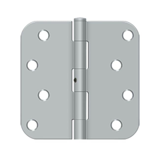 Deltana - 4''x 4''x 5/8'' Radius Hinge - Brushed Chrome