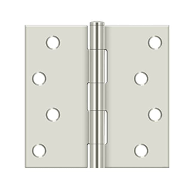 Deltana - 4'' x 4'' Square Hinge - Polished Nickel