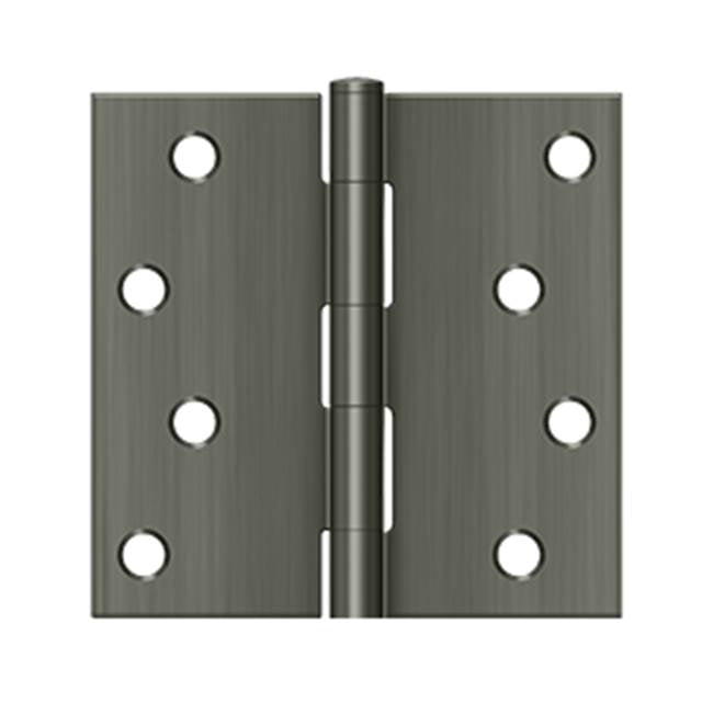 Deltana - 4'' x 4'' Square Hinge - Antique Nickel