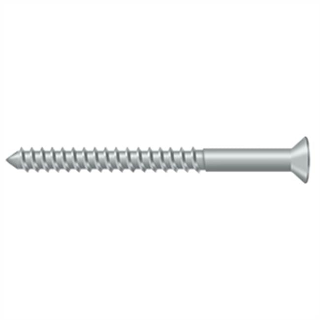 Deltana - Wood Screw, SB, No.10 x 2-1/2'' - Brushed Chrome