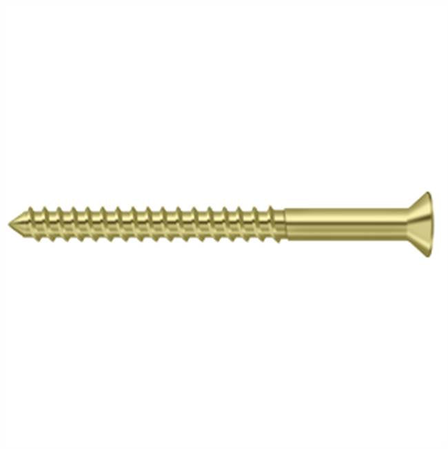 Deltana - Wood Screw, SB, No.10 x 2-1/2'' - Polished Brass