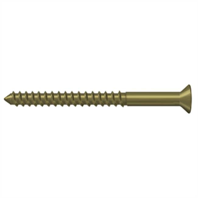 Deltana - Wood Screw, SB, No.10 x 2-1/2'' - Antique Brass