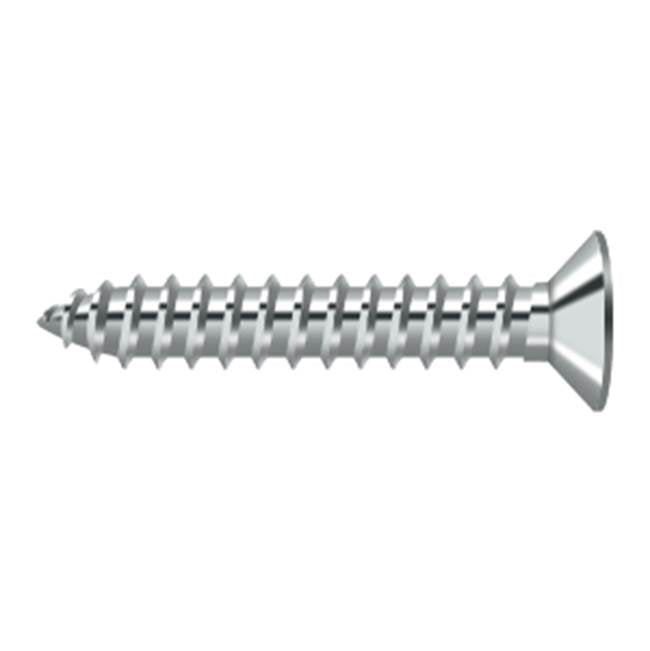 Deltana - Wood Screw, SB, No.12 x 1-1/4'' - Polished Chrome