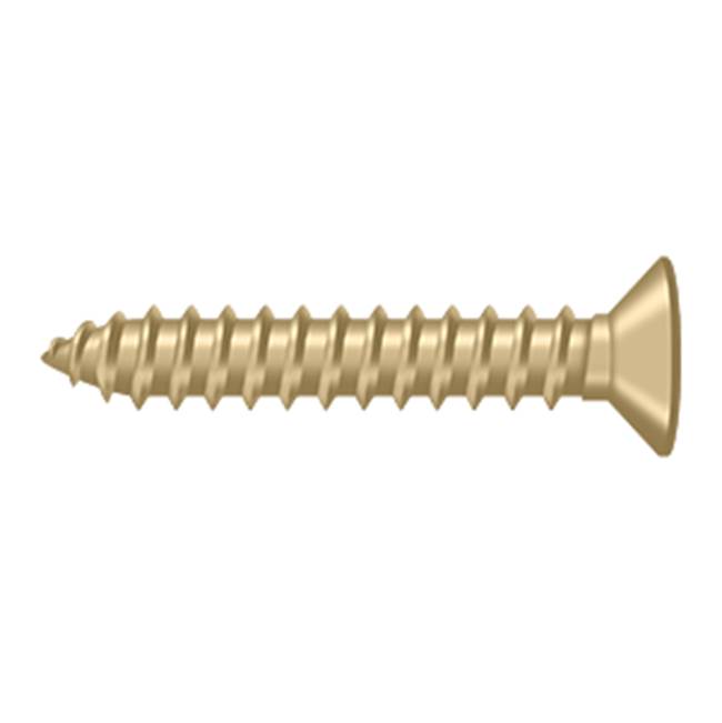 Deltana - Wood Screw, SB, No.12 x 1-1/4'' - Brushed Brass