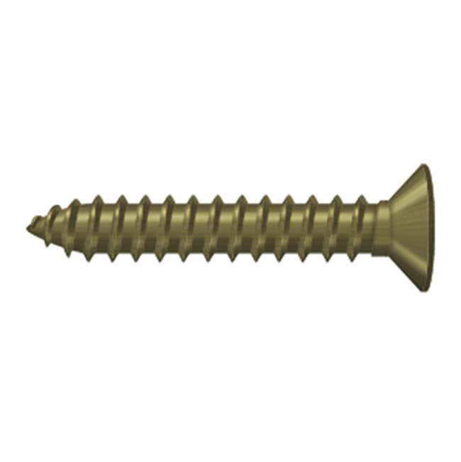 Deltana - Wood Screw, SB, No.12 x 1-1/4'' - Antique Brass