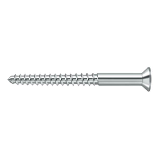 Deltana - Wood Screw, SB, No.12 x 2-1/2'' - Polished Chrome