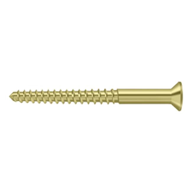 Deltana - Wood Screw, SB, No.12 x 2-1/2'' - Polished Brass