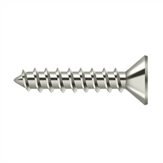 Deltana - Wood Screw, Steel, No.10 x 1'' - Polished Nickel