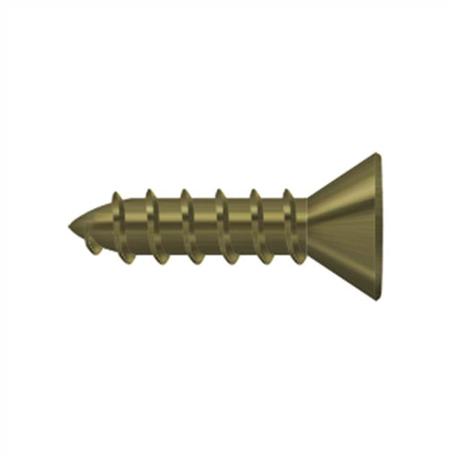 Deltana - Wood Screw, Steel, No.10 x 3/4'' - Antique Brass