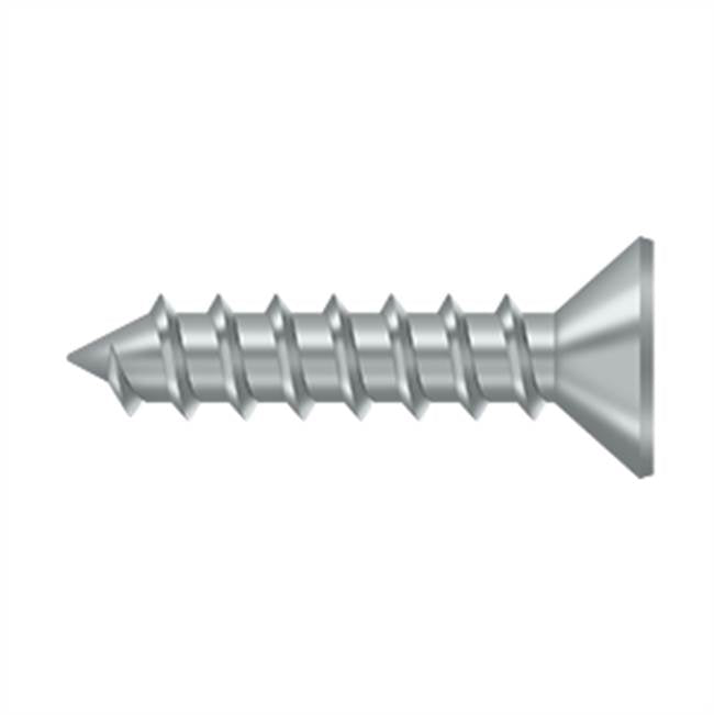 Deltana - Wood Screw, Steel, No.12 x 1'' - Brushed Chrome