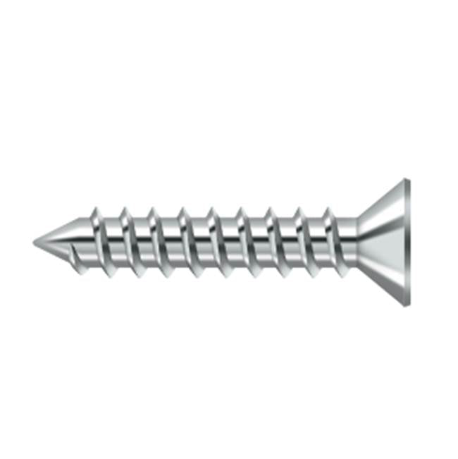 Deltana - Wood Screw, Steel, No.12 x 1-1/4'' - Polished Chrome