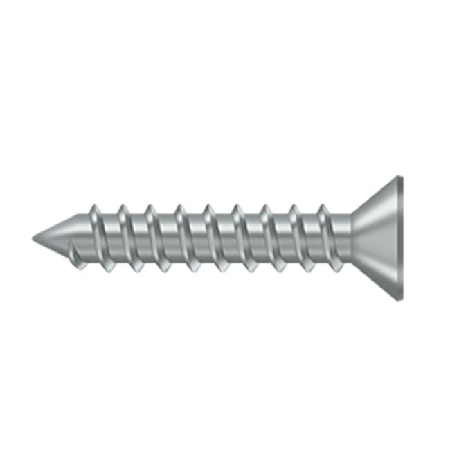 Deltana - Wood Screw, Steel, No.12 x 1-1/4'' - Brushed Chrome