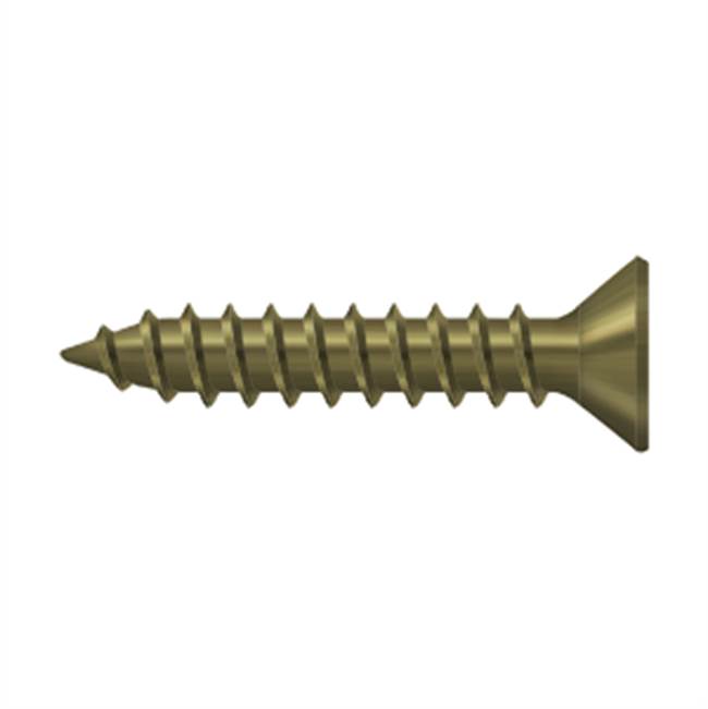 Deltana - Wood Screw, Steel, No.9 x 1'' - Antique Brass