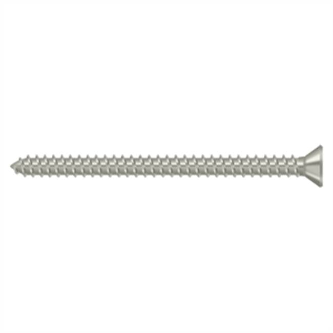 Deltana - Wood Screw, Steel, No.9 x 2-1/2'' - Brushed Nickel