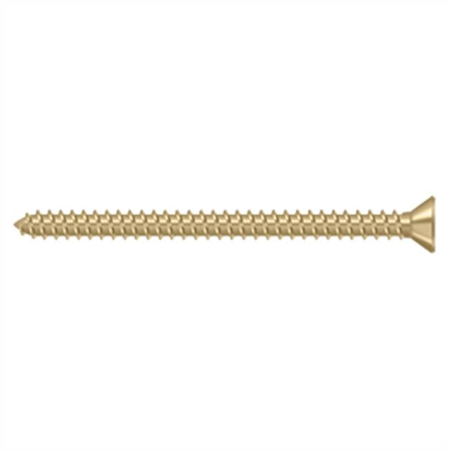 Deltana - Wood Screw, Steel, No.9 x 2-1/2'' - Brushed Brass