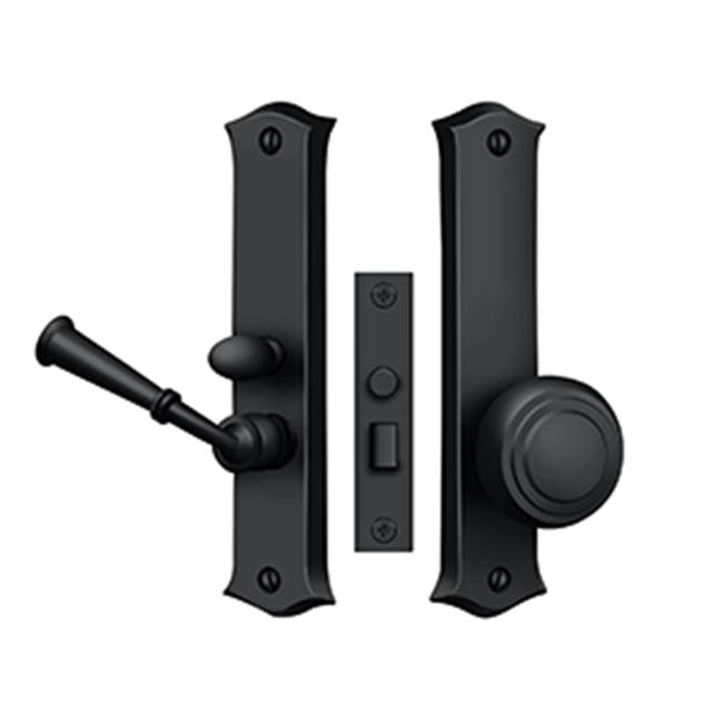 Deltana - Storm Door Latch, Classic, Mortise Lock - Paint Black