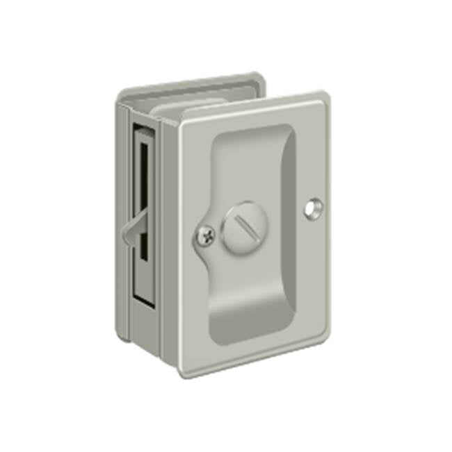 Deltana - HD Pocket Lock, Adjustable, 3-1/4'' x 2-1/4'' Privacy - Brushed Nickel