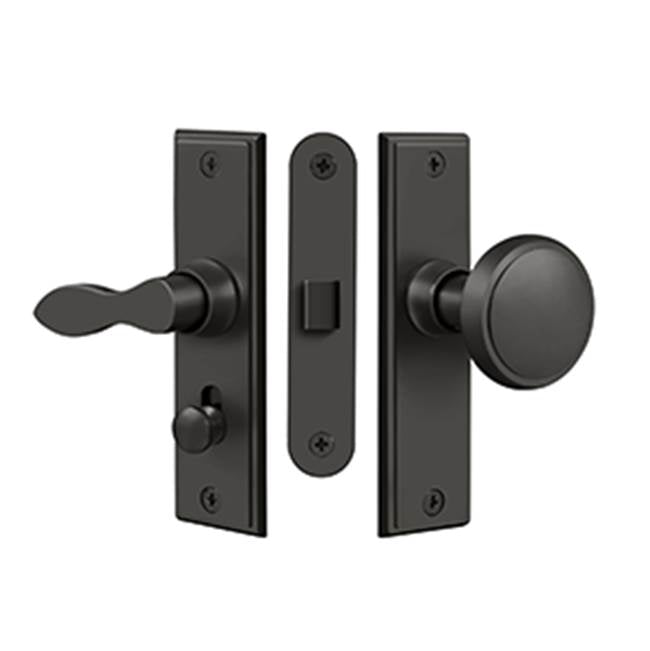 Deltana - Storm Door Latch, Square, Mortise Lock - Oil-rubbed Bronze