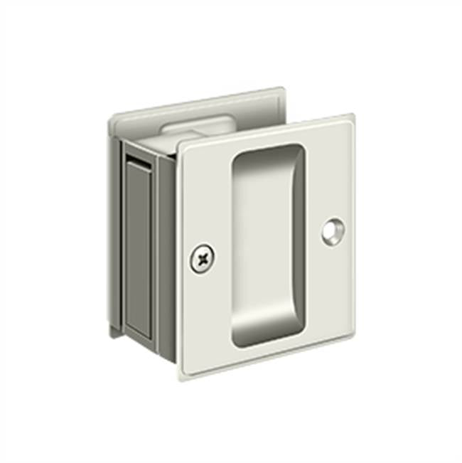 Deltana - Pocket Lock, 2-1/2'' x 2-3/4'' Passage - Polished Nickel