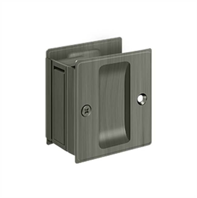 Deltana - Pocket Lock, 2-1/2'' x 2-3/4'' Passage - Antique Nickel