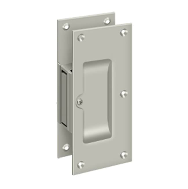 Deltana - Decorative pocket Lock 6'', Passage - Brushed Nickel