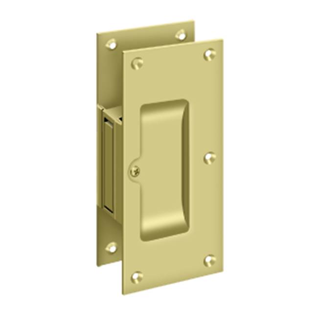 Deltana - Decorative pocket Lock 6'', Passage - Polished Brass