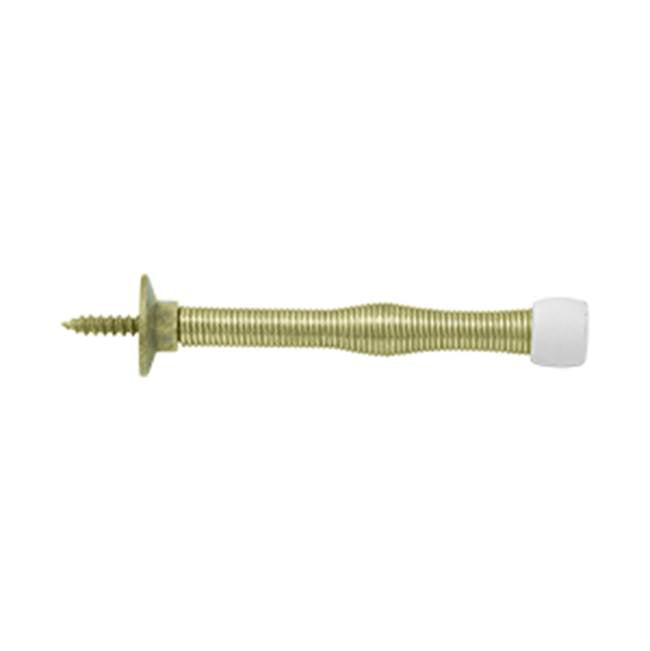 Deltana - 3'' Baseboard Door Bumper, Steel - Polished Brass