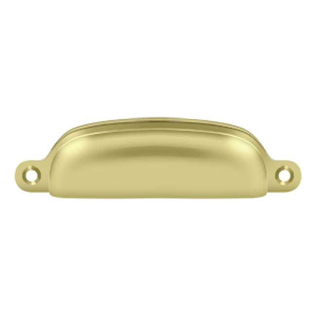 Deltana - Exposed Shell Pull 4'' - Polished Brass