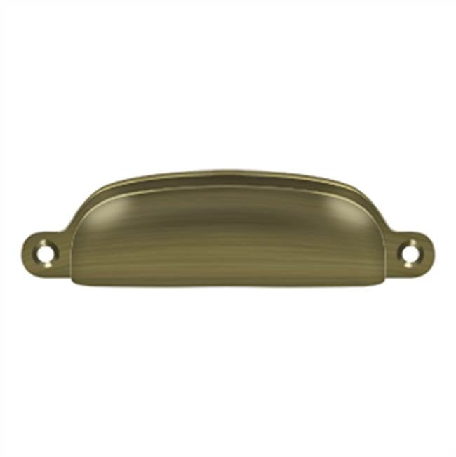 Deltana - Exposed Shell Pull 4'' - Antique Brass