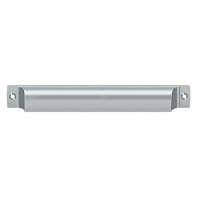 Deltana - Rectangular Shell Pull 7'' - Brushed Chrome