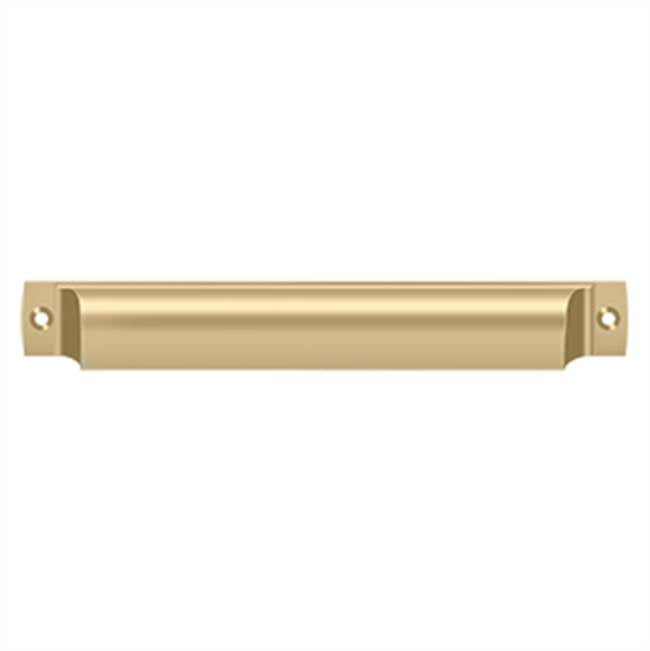 Deltana - Rectangular Shell Pull 7'' - Brushed Brass